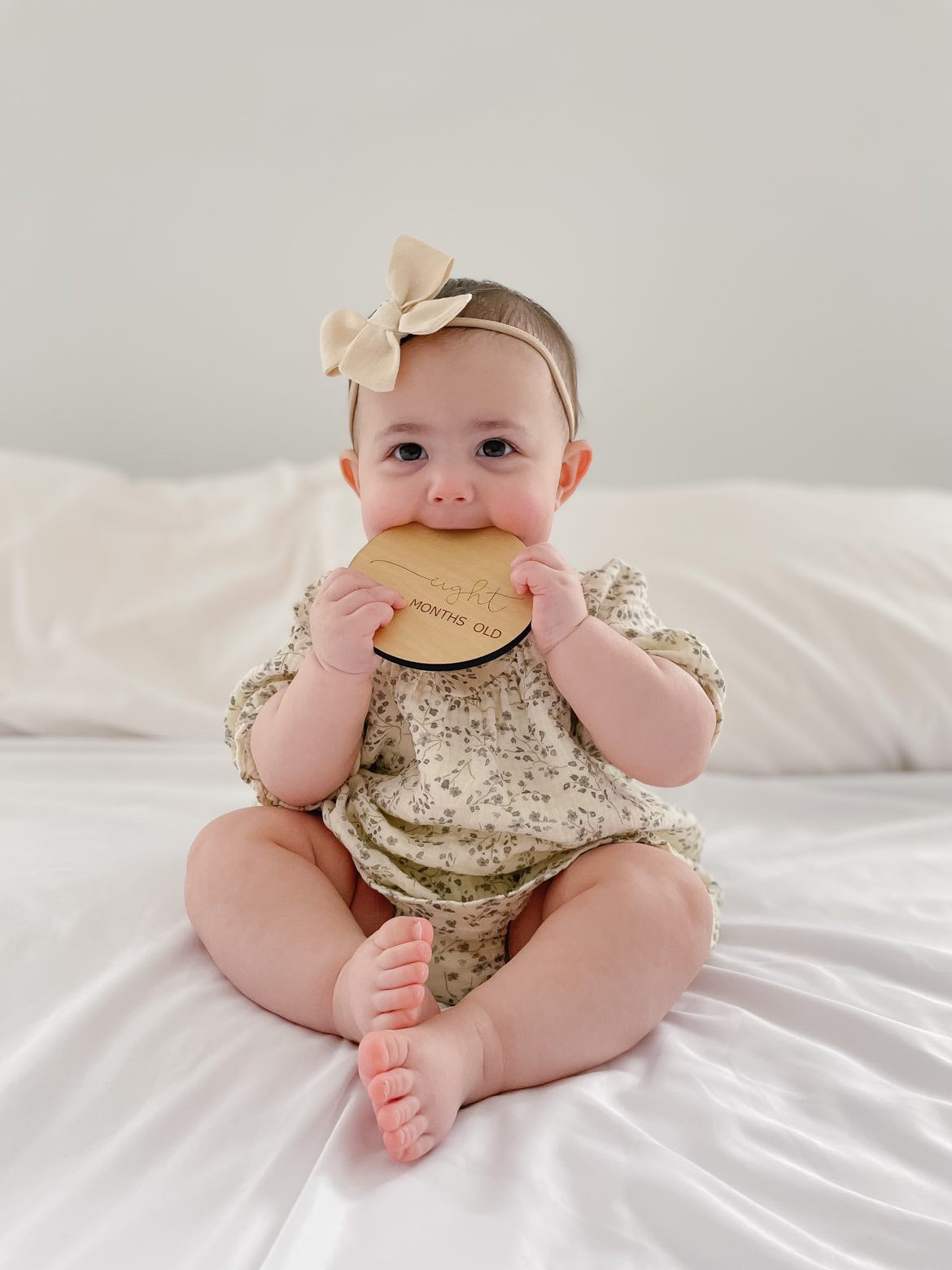 Neutral Gingham | Small Pinwheel