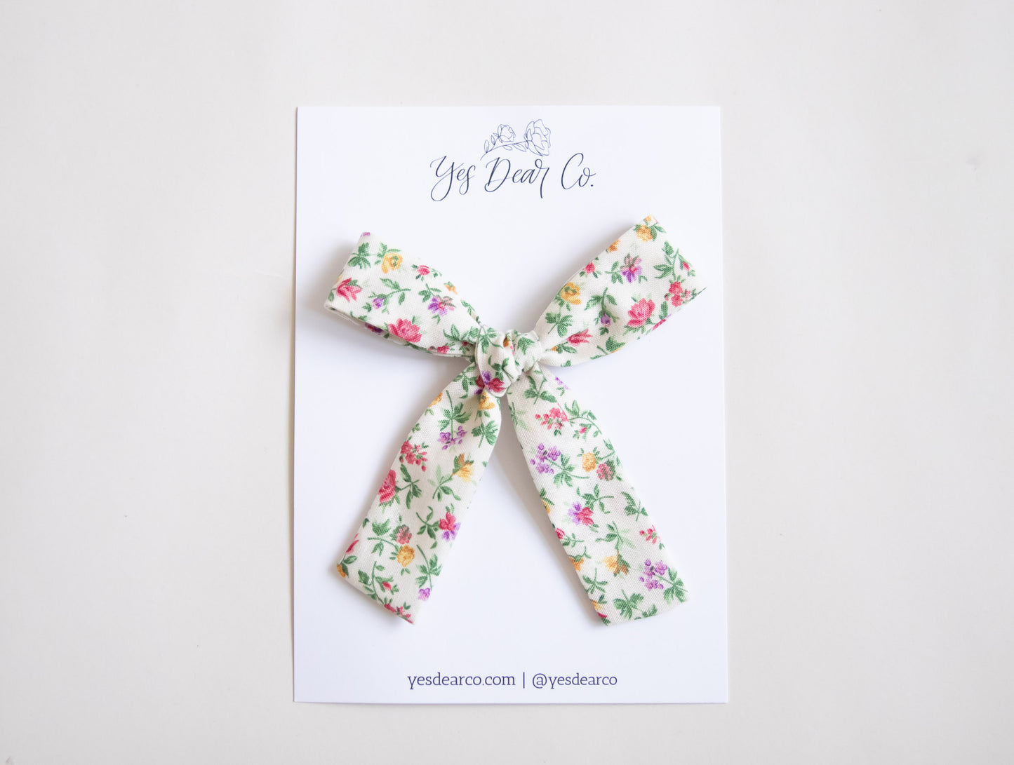 Garden Floral | Long Tail Bow