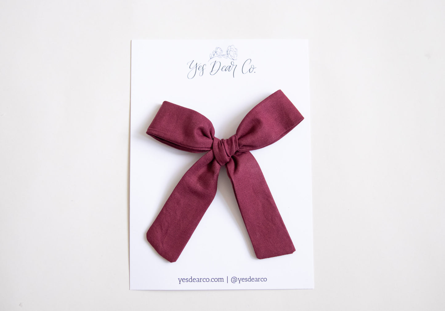 Burgundy | Long Tail Bow