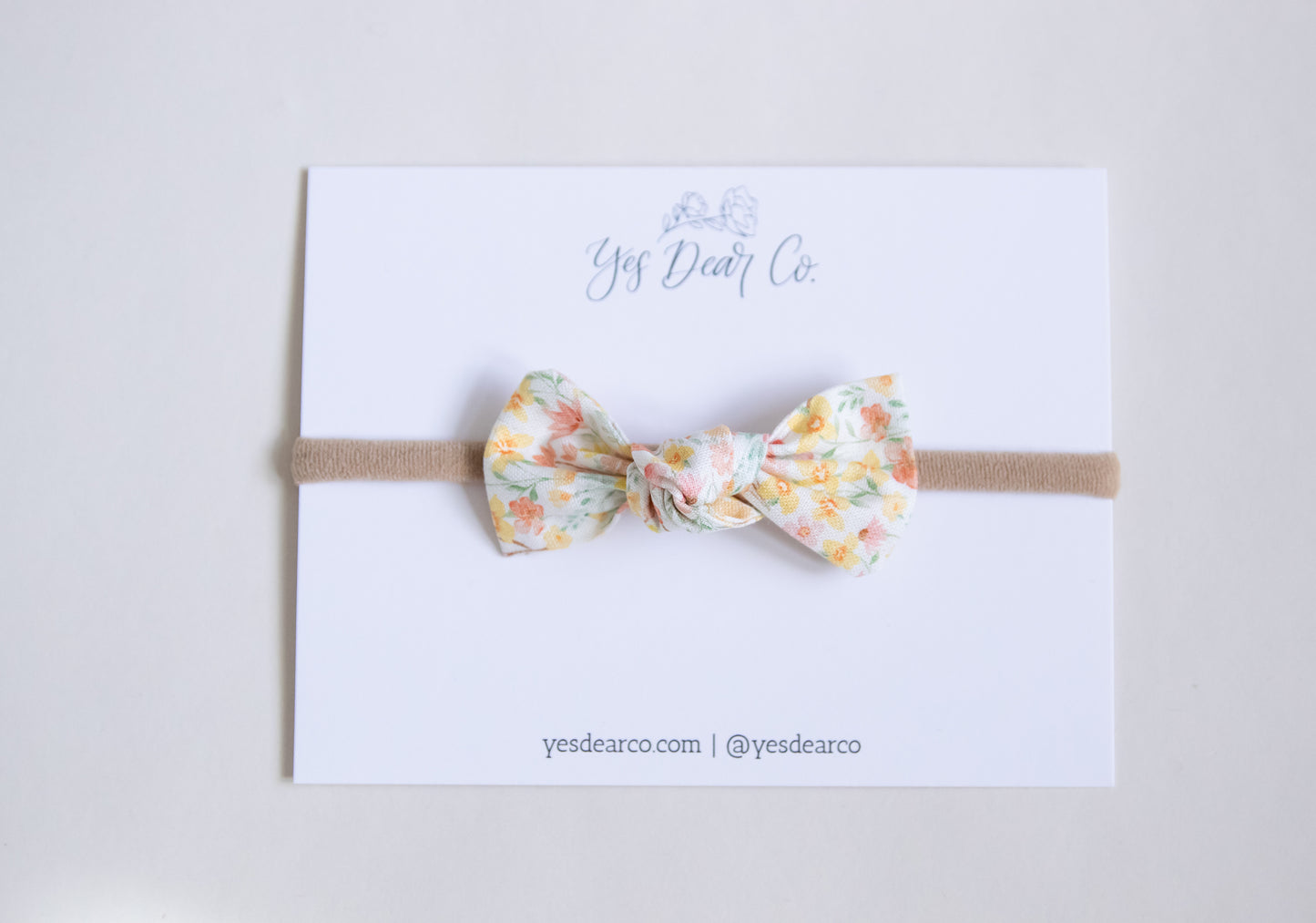 Yellow Blossom | Knot Bow