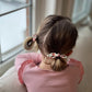 Dusty Rose Bunny Knot Bow Pigtail Set
