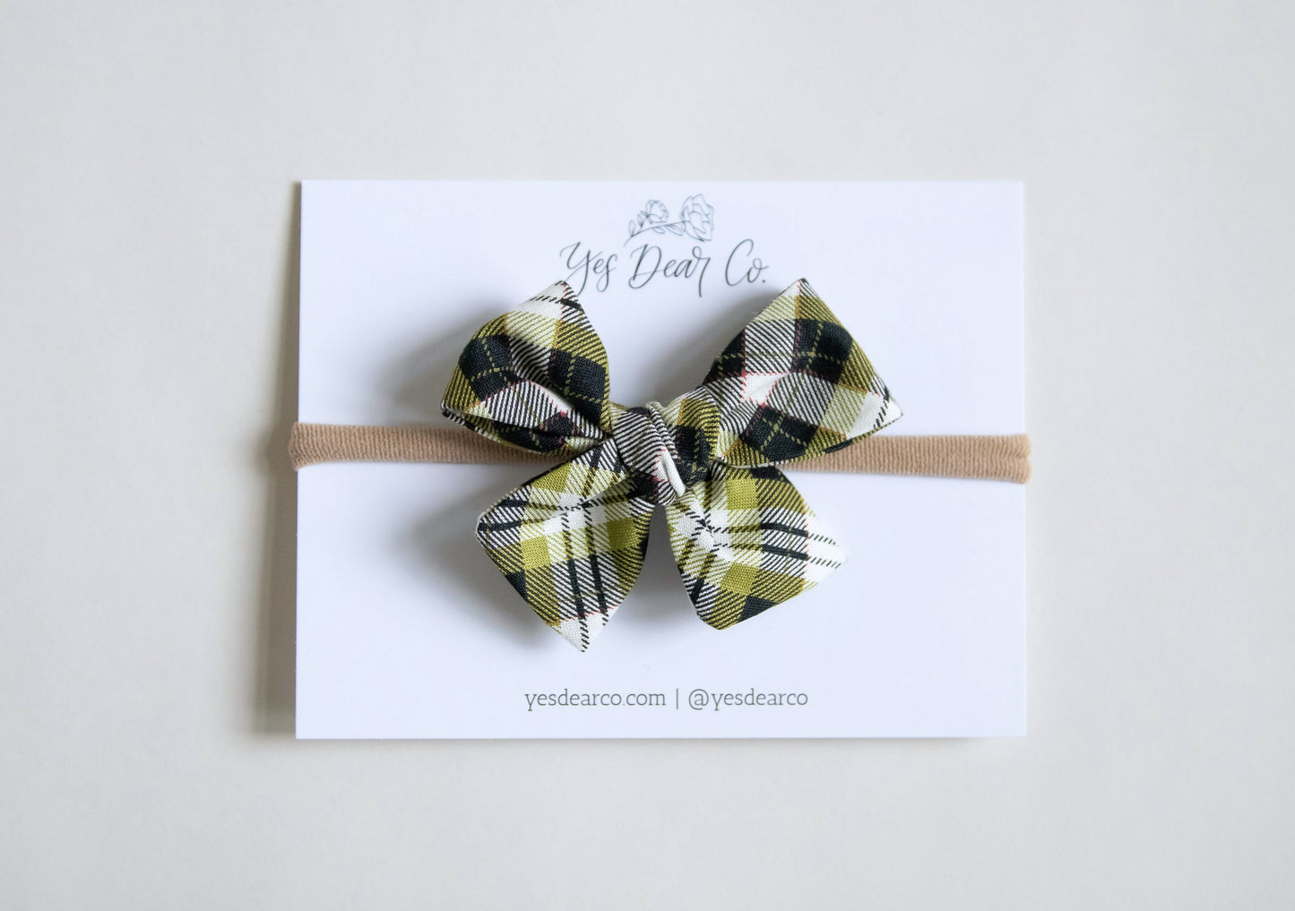 Green Plaid | Small Pinwheel