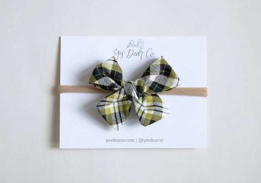 Green Plaid | Small Pinwheel
