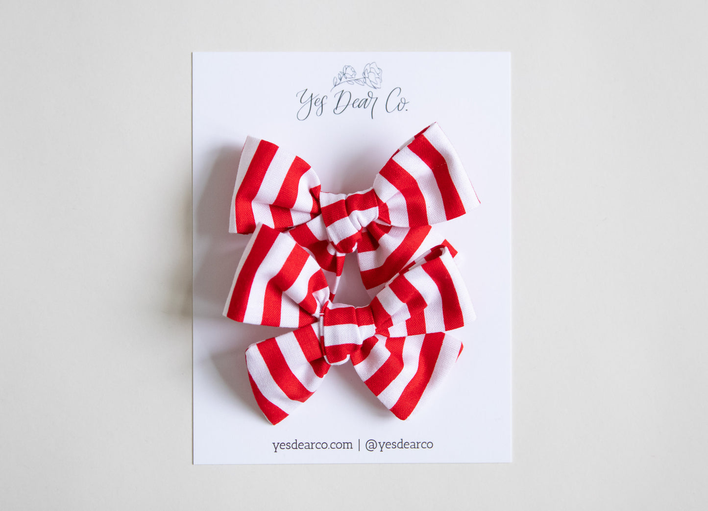 Candy Cane | Pigtail Bows
