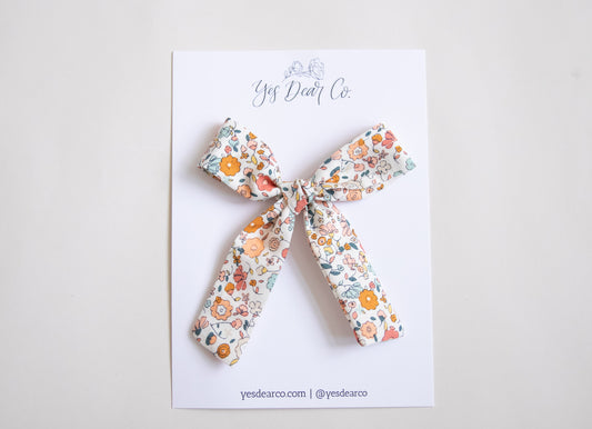 Fall Floral | Long Tail Bow
