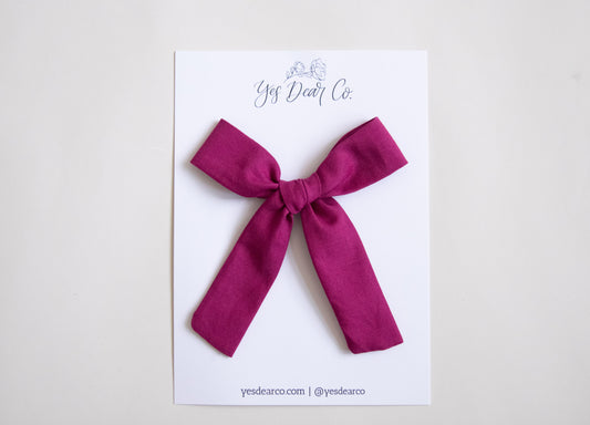 Berry | Long Tail Bow