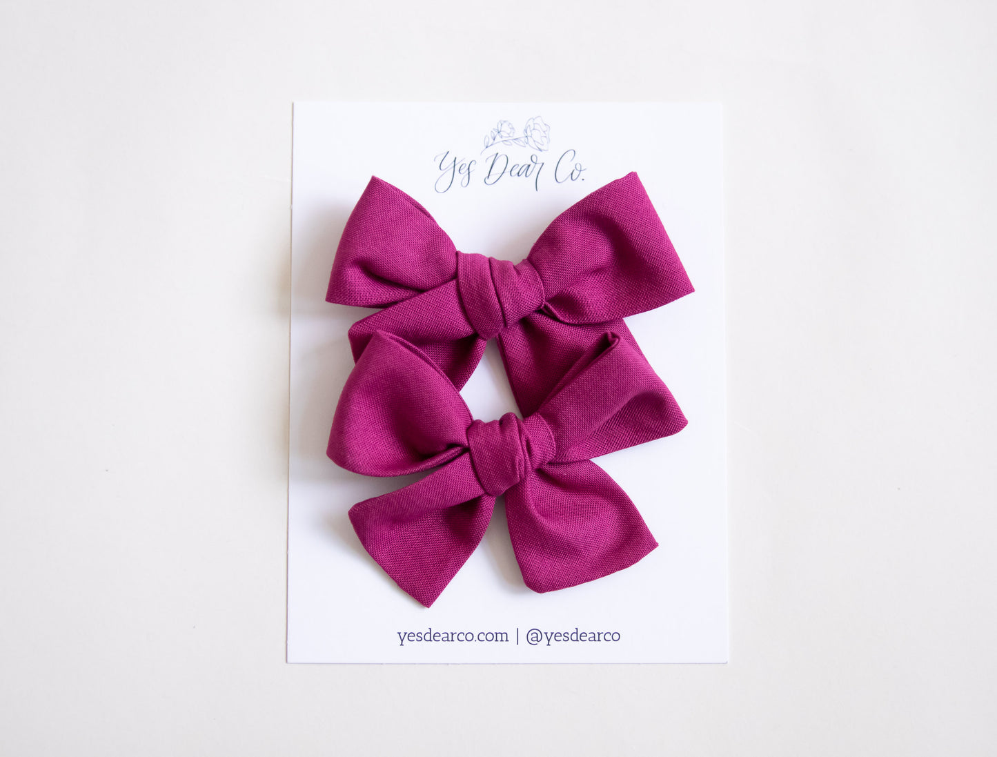 Berry | Pigtail Bows