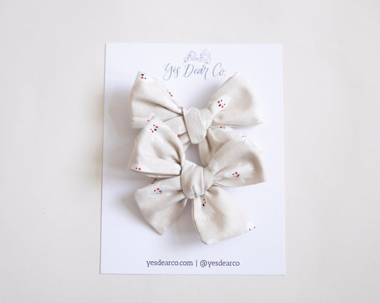Neutral Ghosts | Pigtail Bows