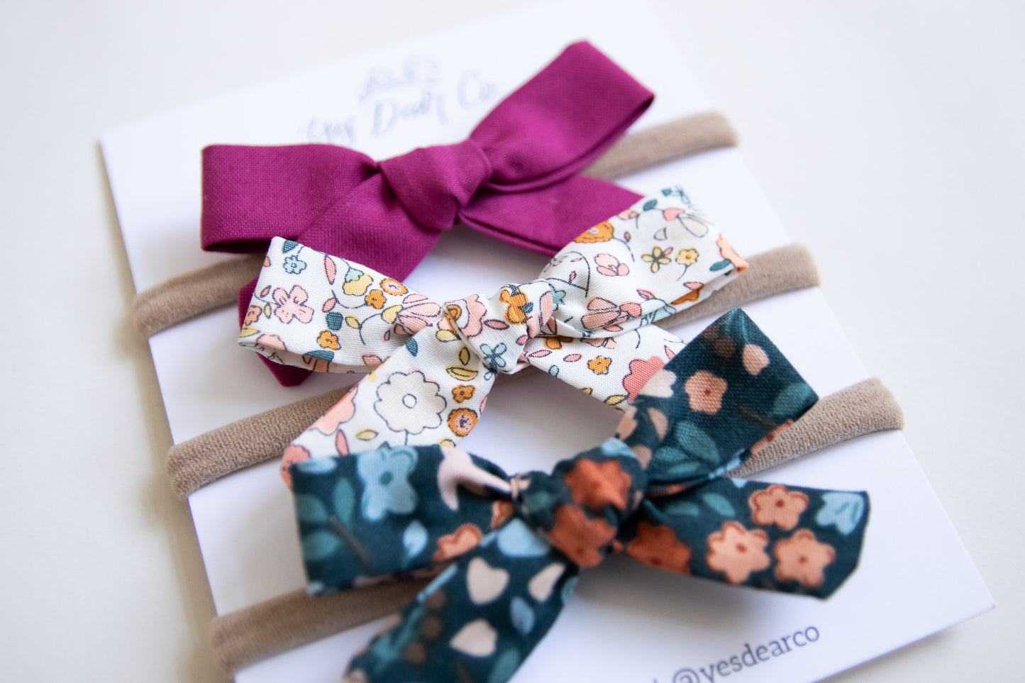 Fall Florals Midi Bow Set