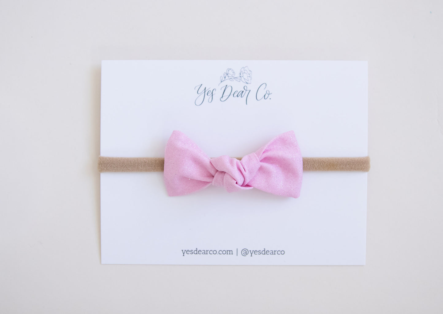 Pink Sparkles | Knot Bow
