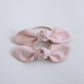 Dusty Rose Bunny Knot Bow Pigtail Set