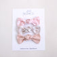 Dusty Rose Knot Bow Set