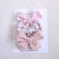 Dusty Rose Bow Set