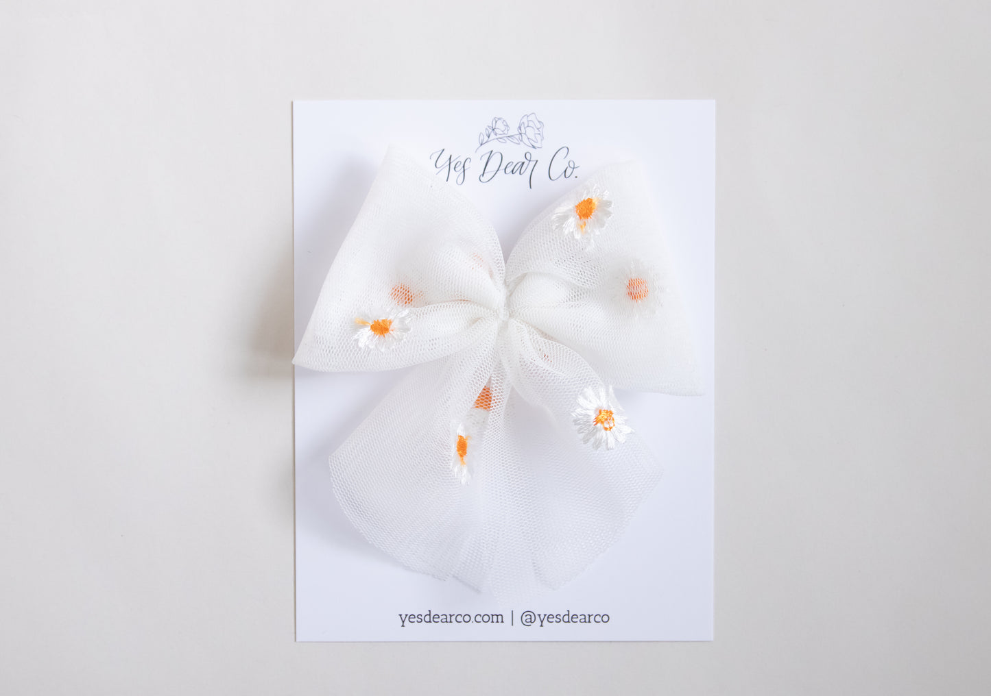 Daisy Mesh | Medium Bow