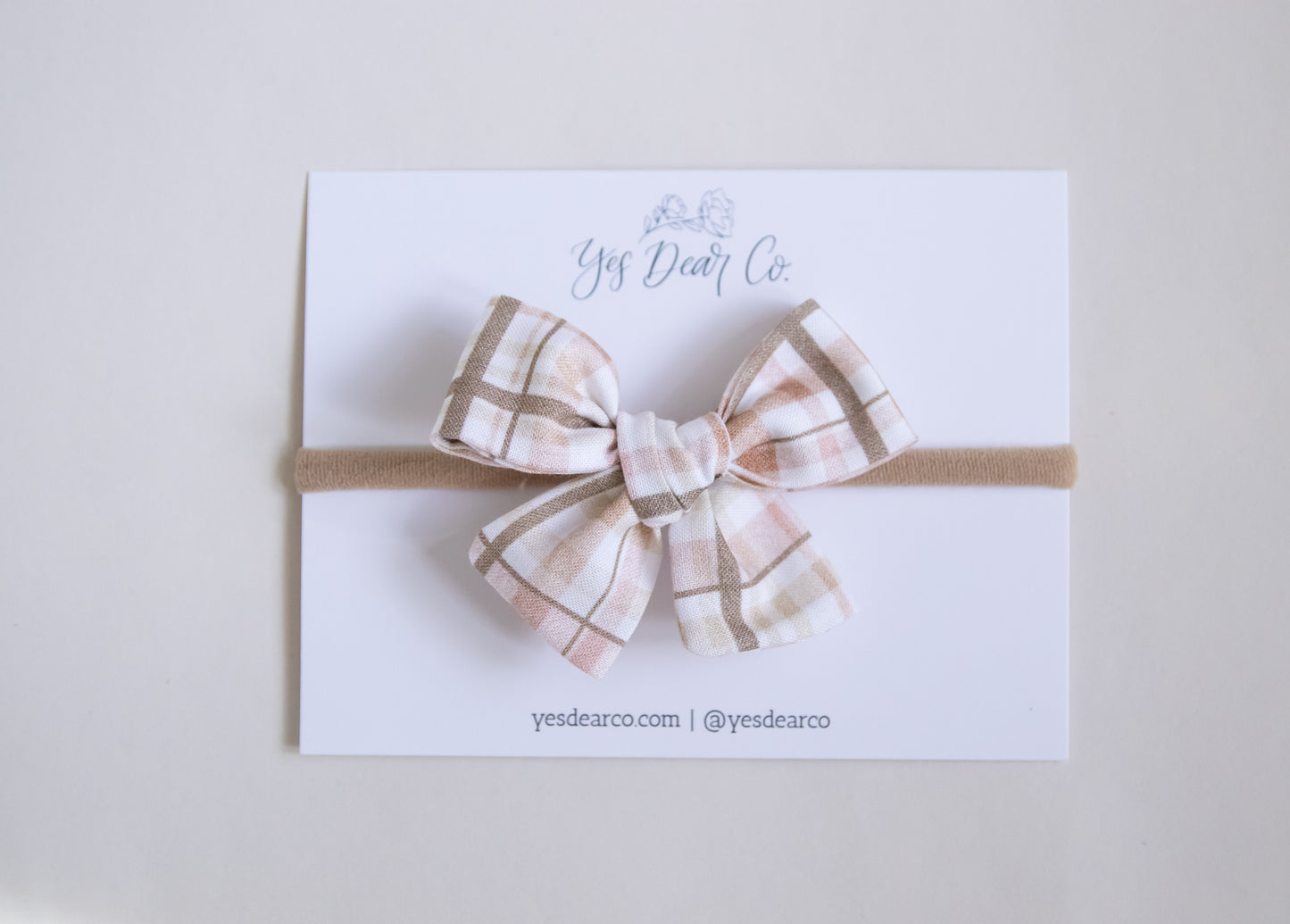 Brown Gingham | Small Pinwheel