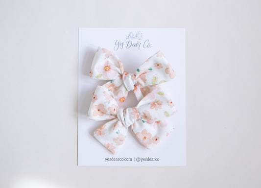 Spring Floral | Pigtail Bows