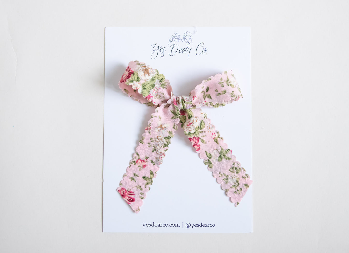 Pink Garden | Long Tail Bow