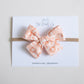 Peach Flowers Gingham | Small Pinwheel