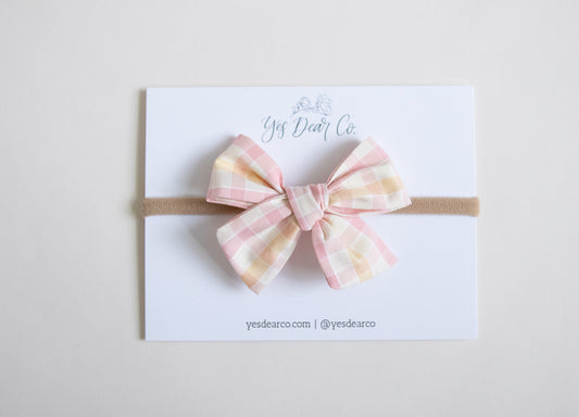 Pastel Plaid | Small Pinwheel