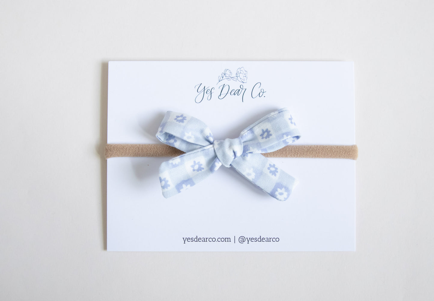 Blue Flowers Gingham | Midi School Girl