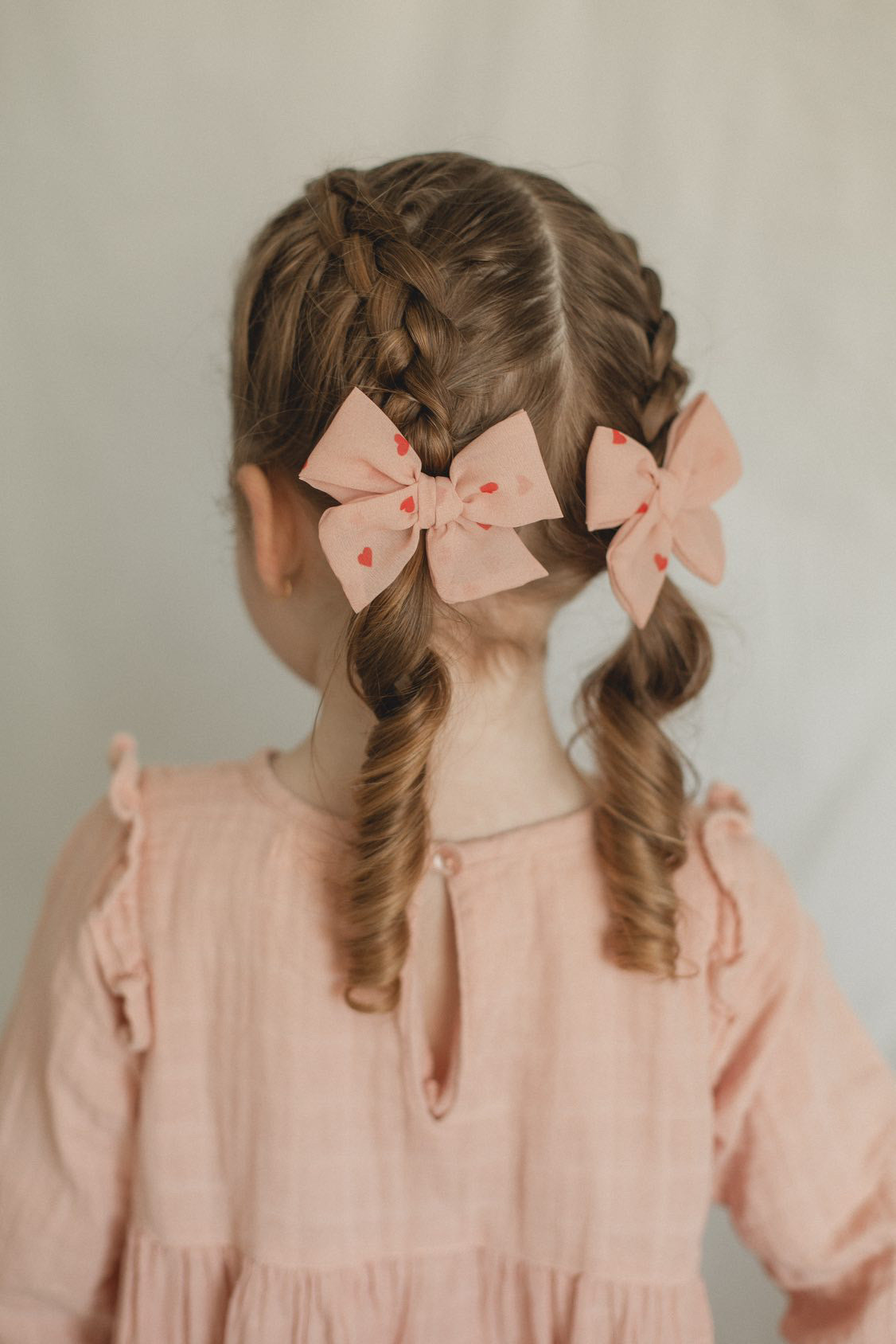 Crepe Floral | Pigtail Bows