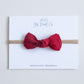 Red Linen | Knot Bow
