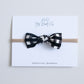Black Check | Knot Bow