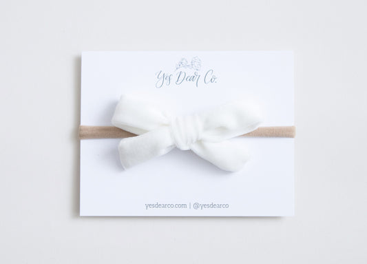 Cream Velvet | School Girl