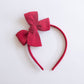 Red Linen | Hard Headband
