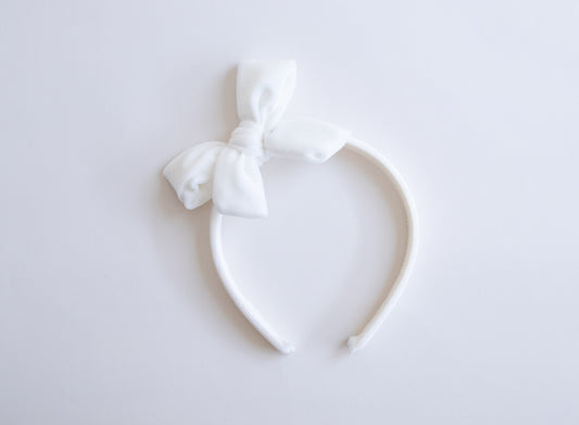 Cream Velvet | Hard Headband