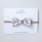 Neutral Gingham | Knot Bow