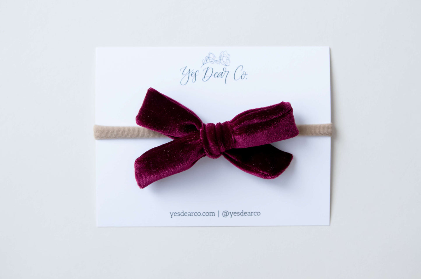 Mulberry Velvet | School Girl Bow