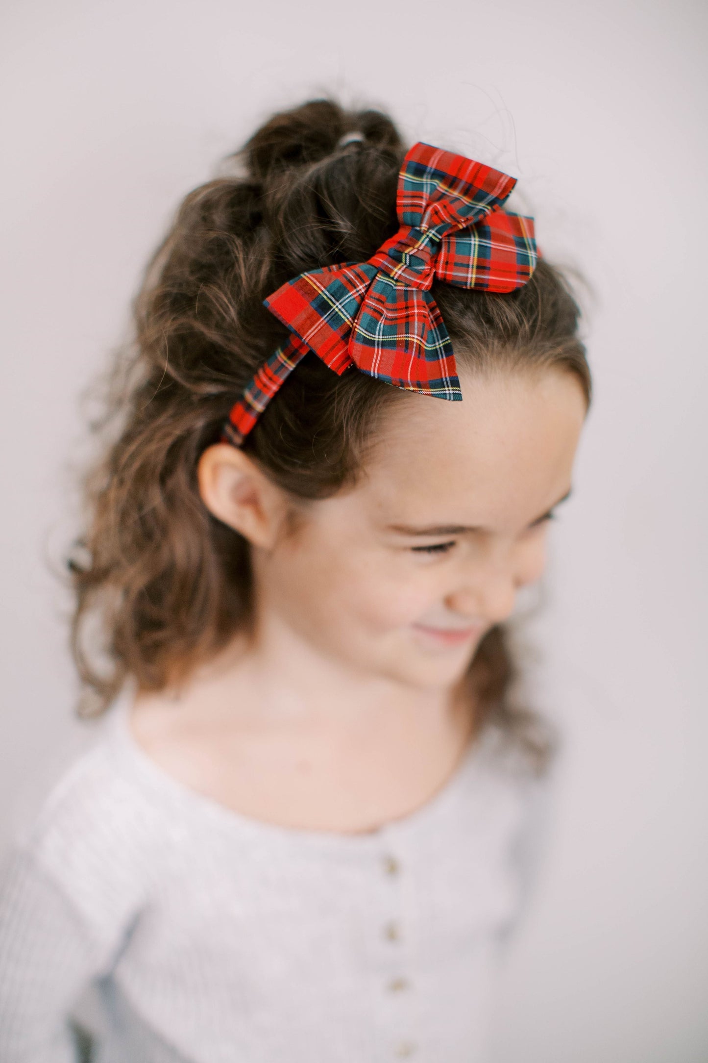 Red Linen | Hard Headband