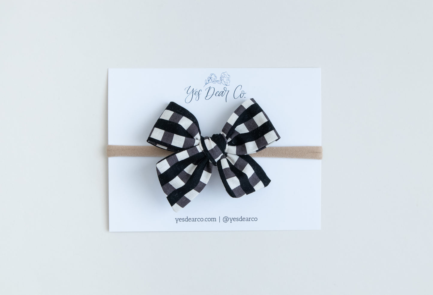 Black Check | Small Pinwheel