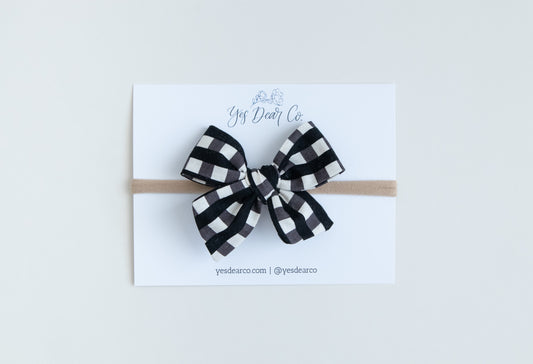 Black Check | Small Pinwheel