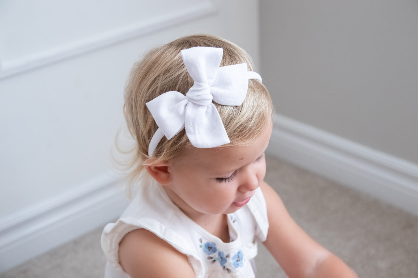 White Linen | Hard Headband