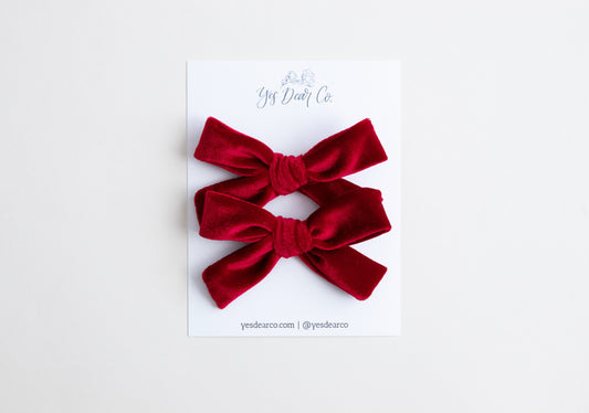 Red Velvet | Pigtail Bows