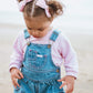 Bright White Velvet | Pigtail Bows