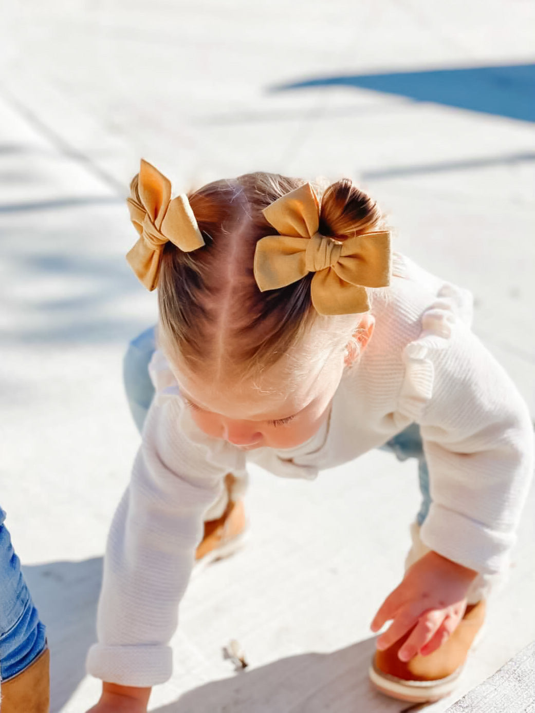 Crepe Floral | Pigtail Bows